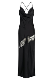 Chandra Lace &amp; Satin Long Dress